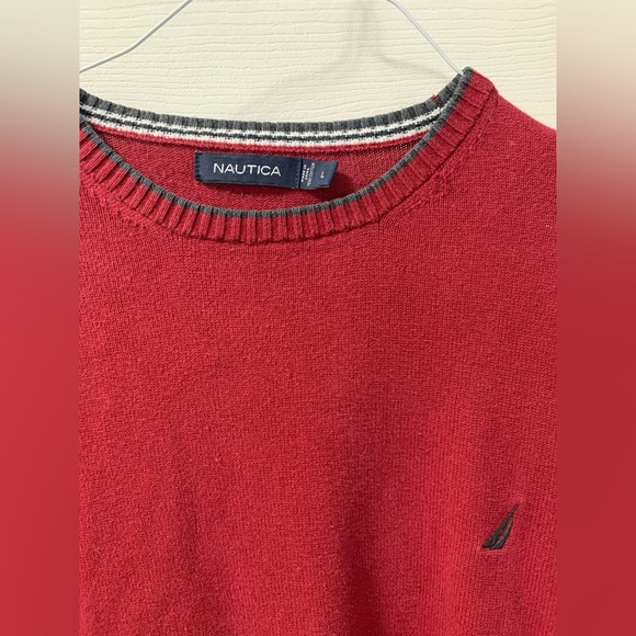 Nautica Red Sweater Size Large - Picture 2 of 3